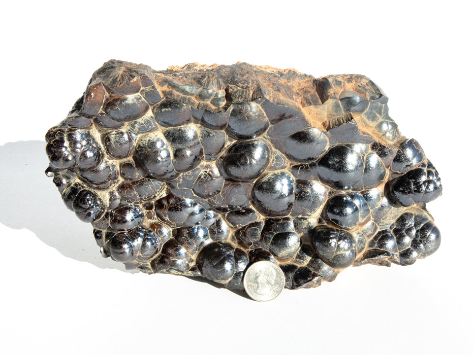 5: 5 x 9.5 x 3 inches - 9.5 lbs - $840 This one has larger bubbles of hematite.