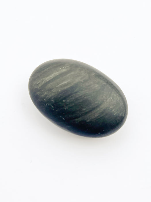 Sheen Obsidian Palm Stone